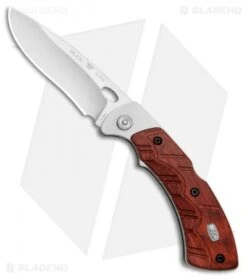 Buck Knives Buck Open Season Folding Skinner Lockback Knife Red Wood (3.75" Satin) 0556RWS