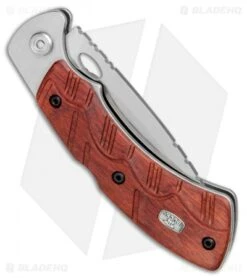 Buck Knives Buck Open Season Folding Skinner Lockback Knife Red Wood (3.75" Satin) 0556RWS -Buck Knives Shop Buck Open Season Folding Skinner Red Wood 0556RWS BHQ 79558 jr side