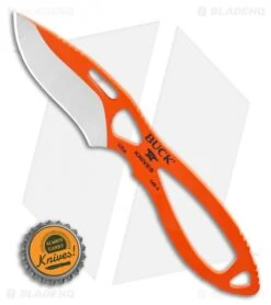 Buck Knives Buck PakLite Skinner Fixed Blade Knife Orange (2.9" Satin) 0140ORS1 -Buck Knives Shop Buck PakLite Skinner Fixed Blade Knife Orange 2.875 Satin 0140ORS1 BHQ 106680 LS Bottlecap