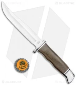 Buck Knives Buck Pathfinder Pro Fixed Blade Knife Green Micarta (5.00" Satin) 0105GRS1-B -Buck Knives Shop Buck Pathfinder Pro Green Micarta Satin 0105GRS1 BHQ 120433 jr bottlecap