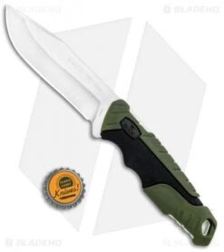 Buck Knives Buck Pursuit Large Fixed Blade Knife Green GFN (4.5" Satin) 0656GRS -Buck Knives Shop Buck Pursuit Large Green GFN Satin 0656GRS BHQ 92937 jr bottlecap