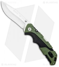 Buck Knives Buck Pursuit Large Lockback Knife Green GFN (3.625" Satin) 0659GRS
