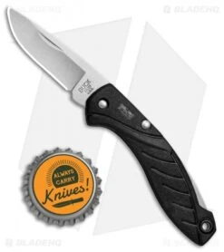 Buck Knives Buck Rival SS Lockback Knife Black (1.8" Stonewash) 0363BKS -Buck Knives Shop Buck Rival SS LB Black SW 0363BKS BHQ 79537 jr bottlecap