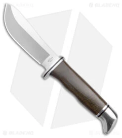 Buck Knives Buck Skinner Pro Green Canvas Micarta W/ Sheath (4" S35VN Satin)