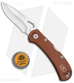 Buck Knives Buck SpitFire Lockback Knife Brown (3.25" Satin) 0722BRS -Buck Knives Shop Buck SpitFire LB Brown Satin 0722BRS BHQ 92989 jr bottlecap
