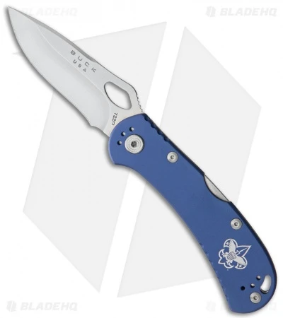 Buck Knives Buck SpitFire BSA Lockback Knife Blue (3.3" Satin) 1 Buck Knives Buck SpitFire BSA Lockback Knife Blue (3.3" Satin)