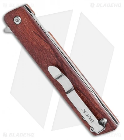 Buck Knives Buck Decatur Liner Lock Knife Guibourtia Ehie Wood (3.5" Satin) 0256BRS 3 Buck Knives Buck Decatur Liner Lock Knife Guibourtia Ehie Wood (3.5" Satin) 0256BRS - Image 3