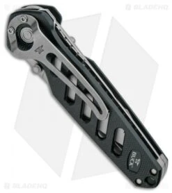 Buck Knives Buck 183 Alpha Crosslock Knife Green W/ Saw & Gut Hook Blade (3" Satin) 0183GRS -Buck Knives Shop buck alpha crosslock green 183grs b side 1