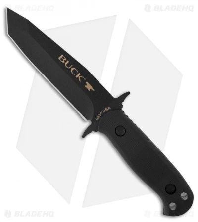 Buck Knives Buck Intrepid-L Black Knife Fixed Blade (5" Black Plain) 0625BKS-B 1 Buck Knives Buck Intrepid-L Black Knife Fixed Blade (5" Black Plain) 0625BKS-B
