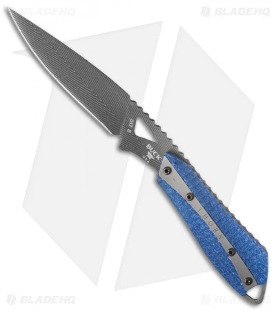 Buck Knives Buck Custom Thorn 017 Knife Blue Twill CF (3.25" Damascus) 0017CFSLE 1 Buck Knives Buck Custom Thorn 017 Knife Blue Twill CF (3.25" Damascus) 0017CFSLE