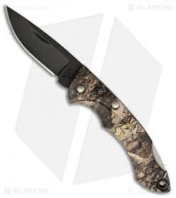 Buck Knives Buck Nano Bantam Lockback Knife Mossy Oak Camo (1.875" Black) 0283CMS22